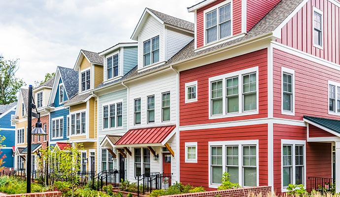 Painted multi-tenant properties