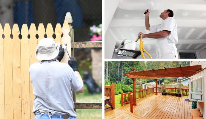 Collage of property maintenance