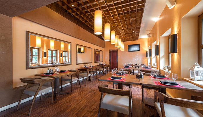 Painted restaurant