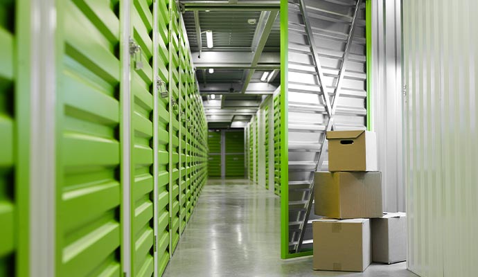 Painted storage facility