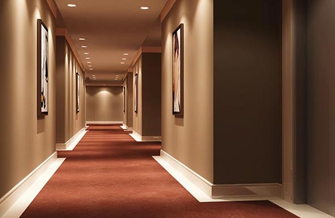 Premium hotel interior with elegant finishes