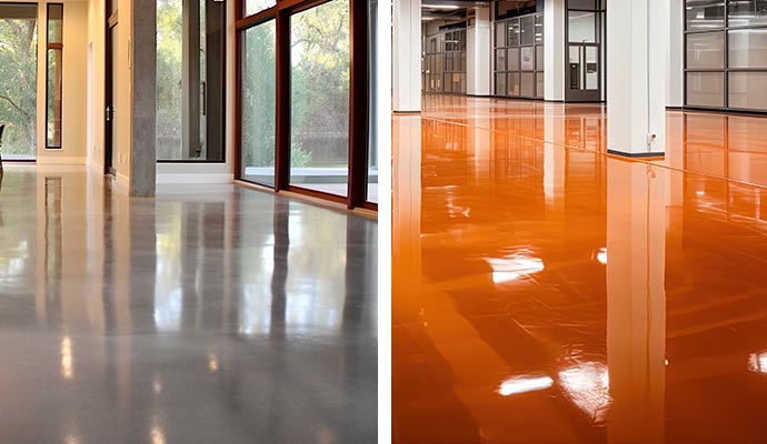 Showroom Floor Staining & Epoxy in Little Rock, Conway & Benton