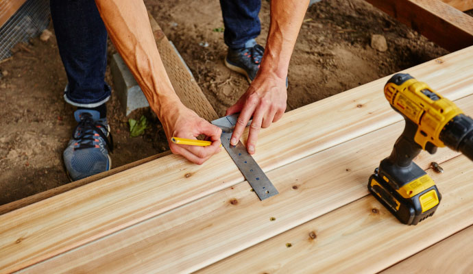 Deck installation process