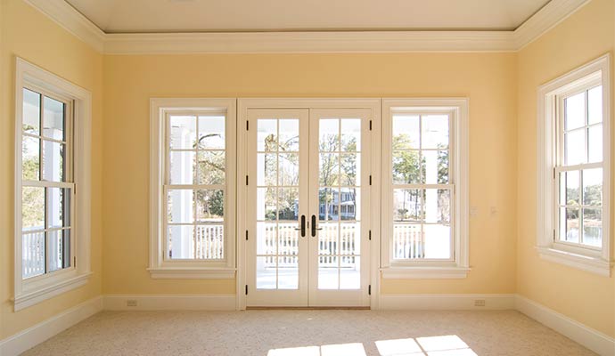 Beautifully painted patio door