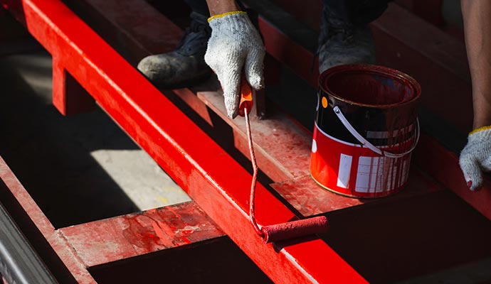 Iron work painting service