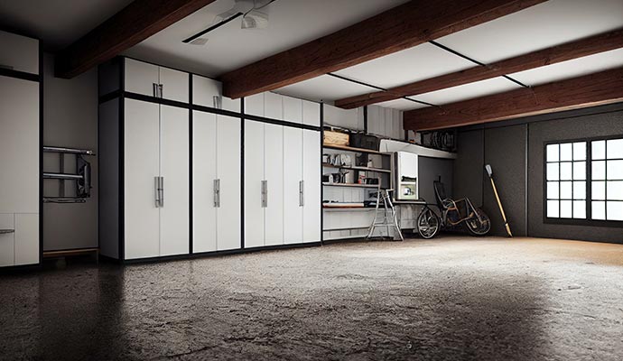 Garage cabinets