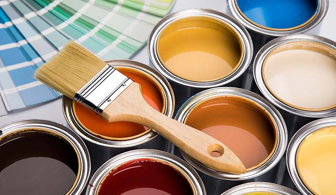 Different types of paint can