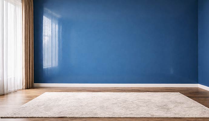 Gloss painted wall
