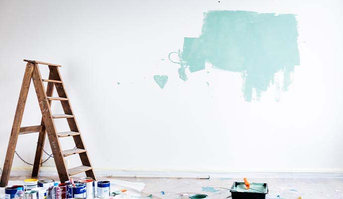 Matte painting on the wall