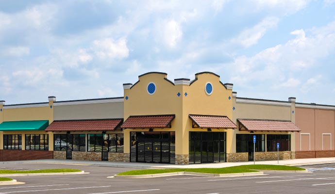 Professionally colored commercial space